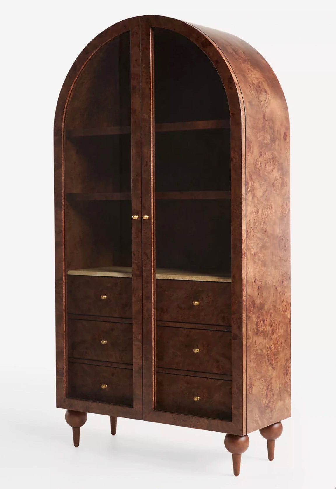 Lavin Burl Ahşap Büfe