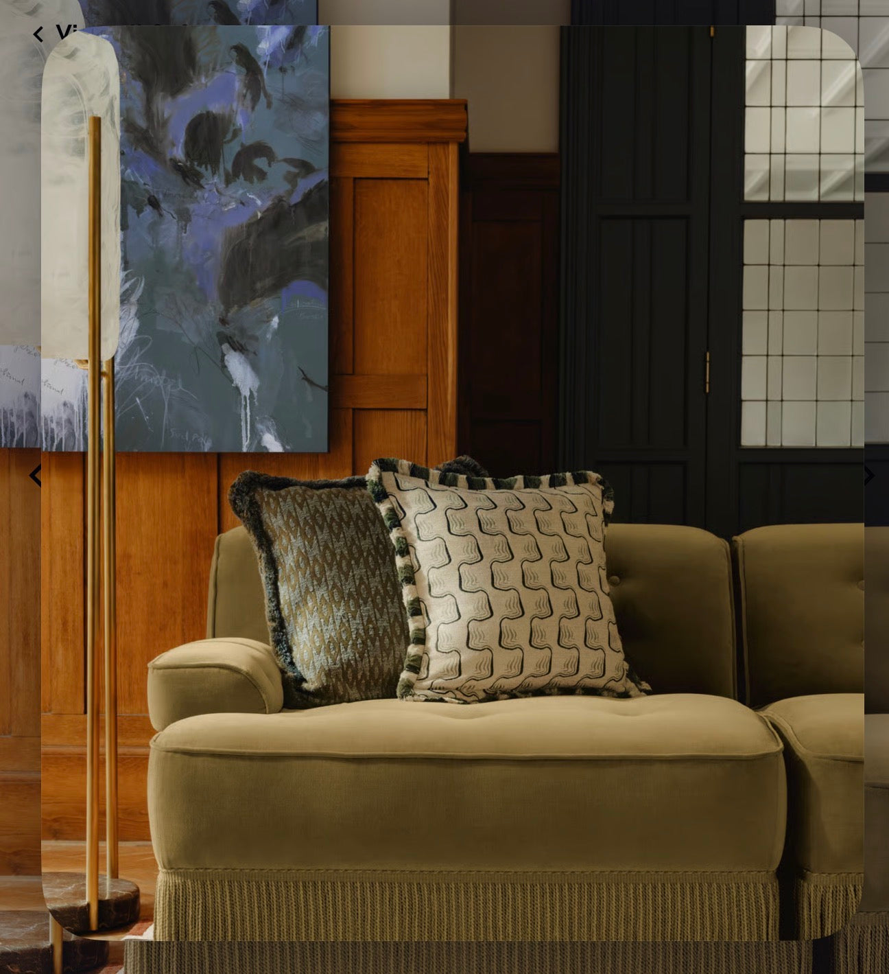 Elena Püsküllü Kadife Koltuk