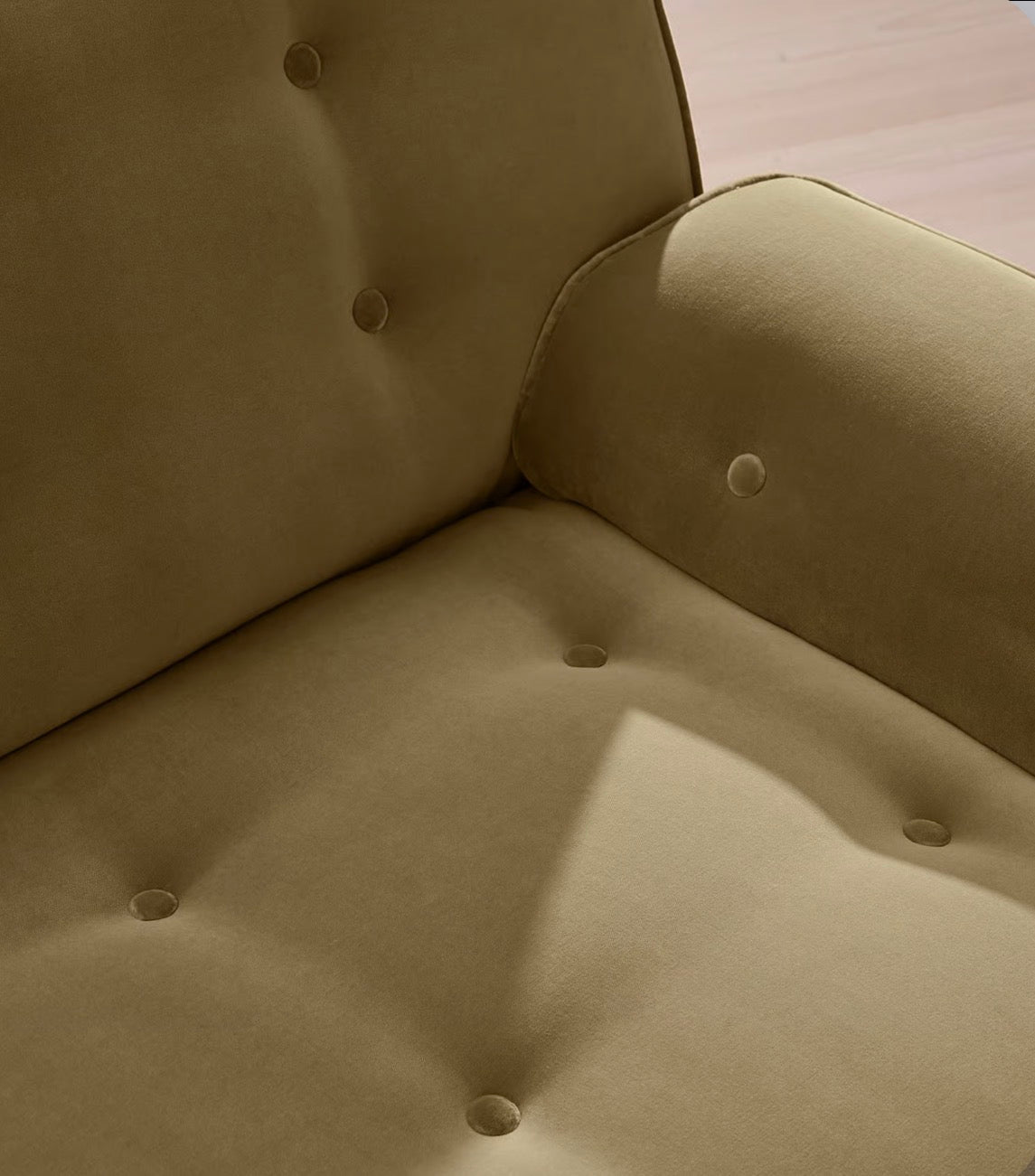 Elena Püsküllü Modüler Kadife Koltuk