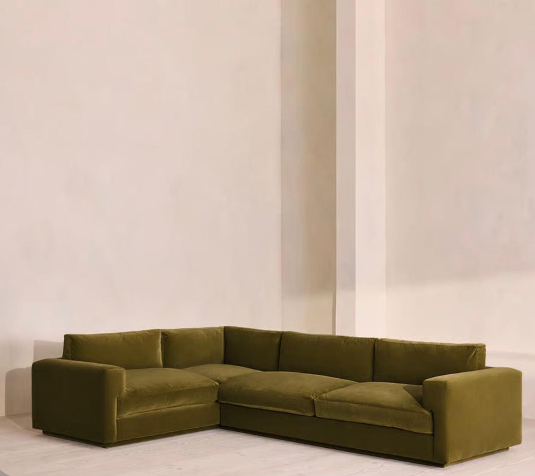 Fiora Kadife L Koltuk