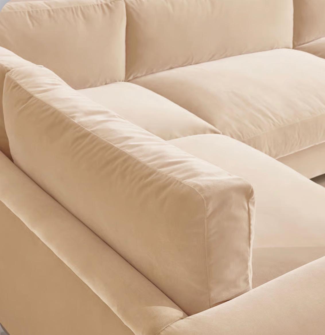 Fiora Kadife L Koltuk