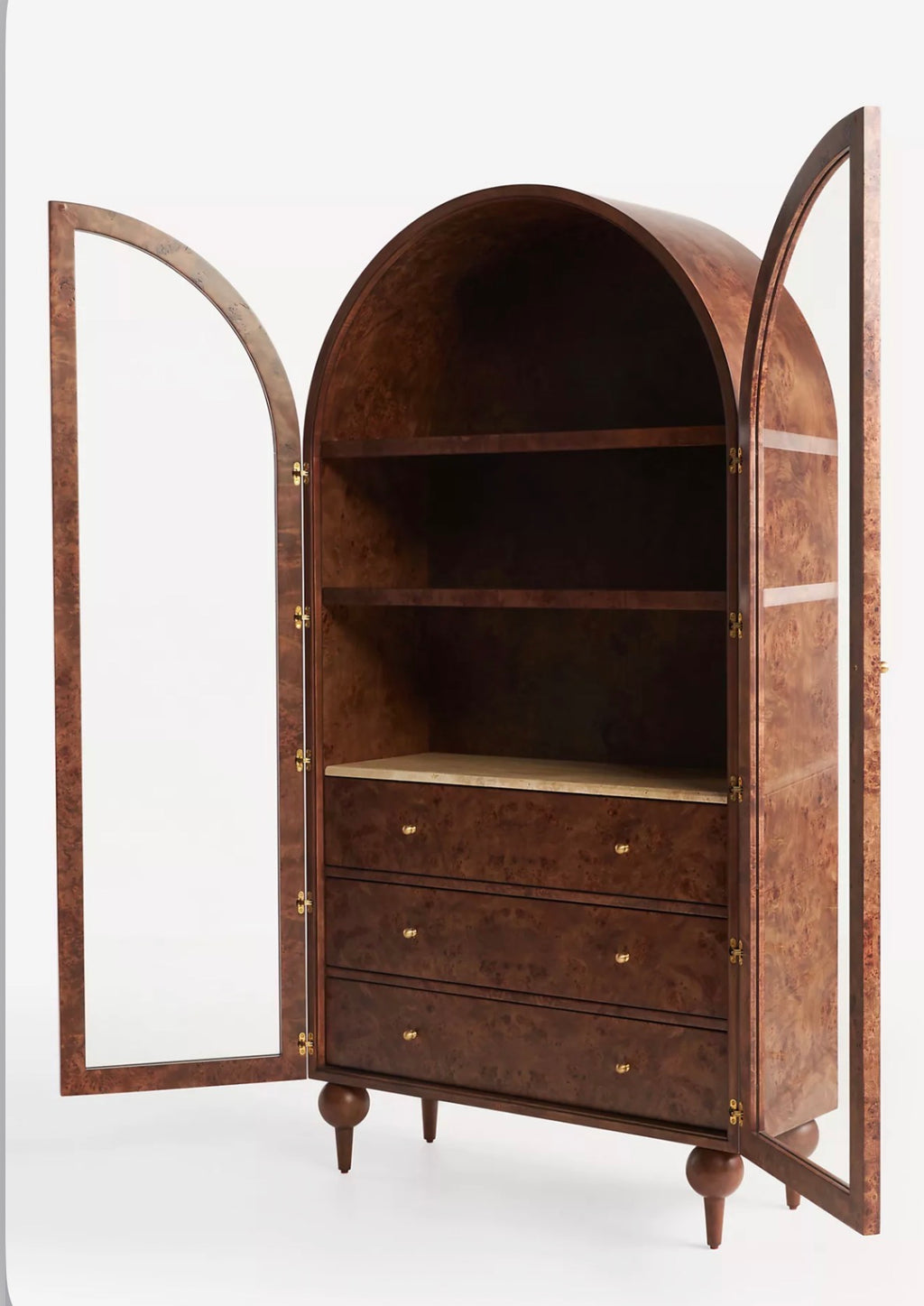 Lavin Burl Ahşap Büfe