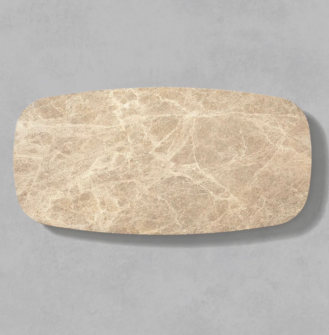 Alora Mermer Detaylı Ahşap Orta Sehpa