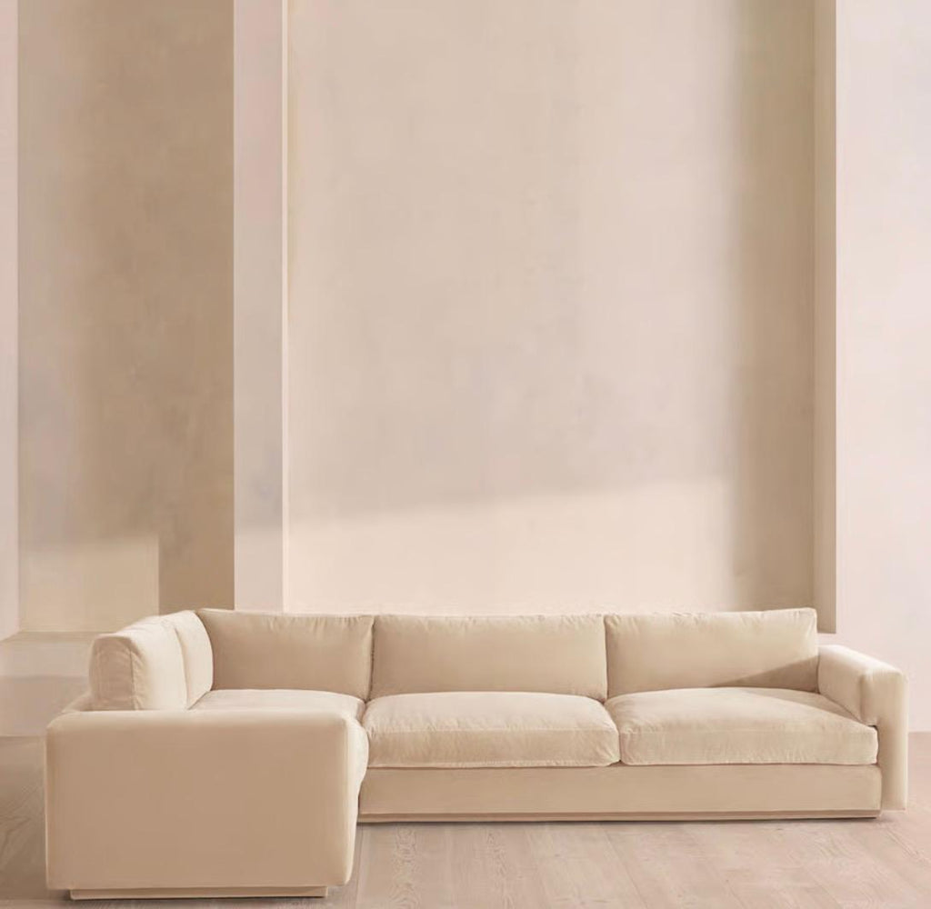 Fiora Kadife L Koltuk