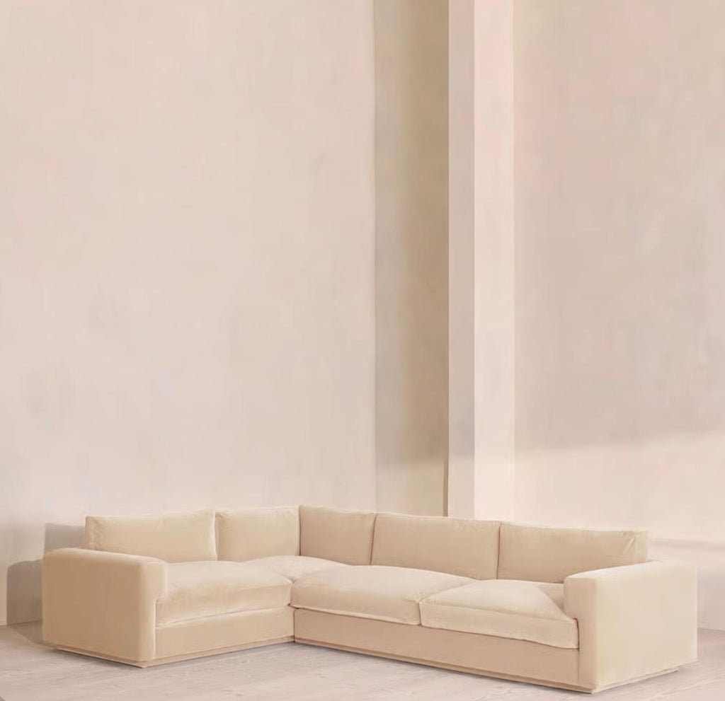 Fiora Kadife L Koltuk