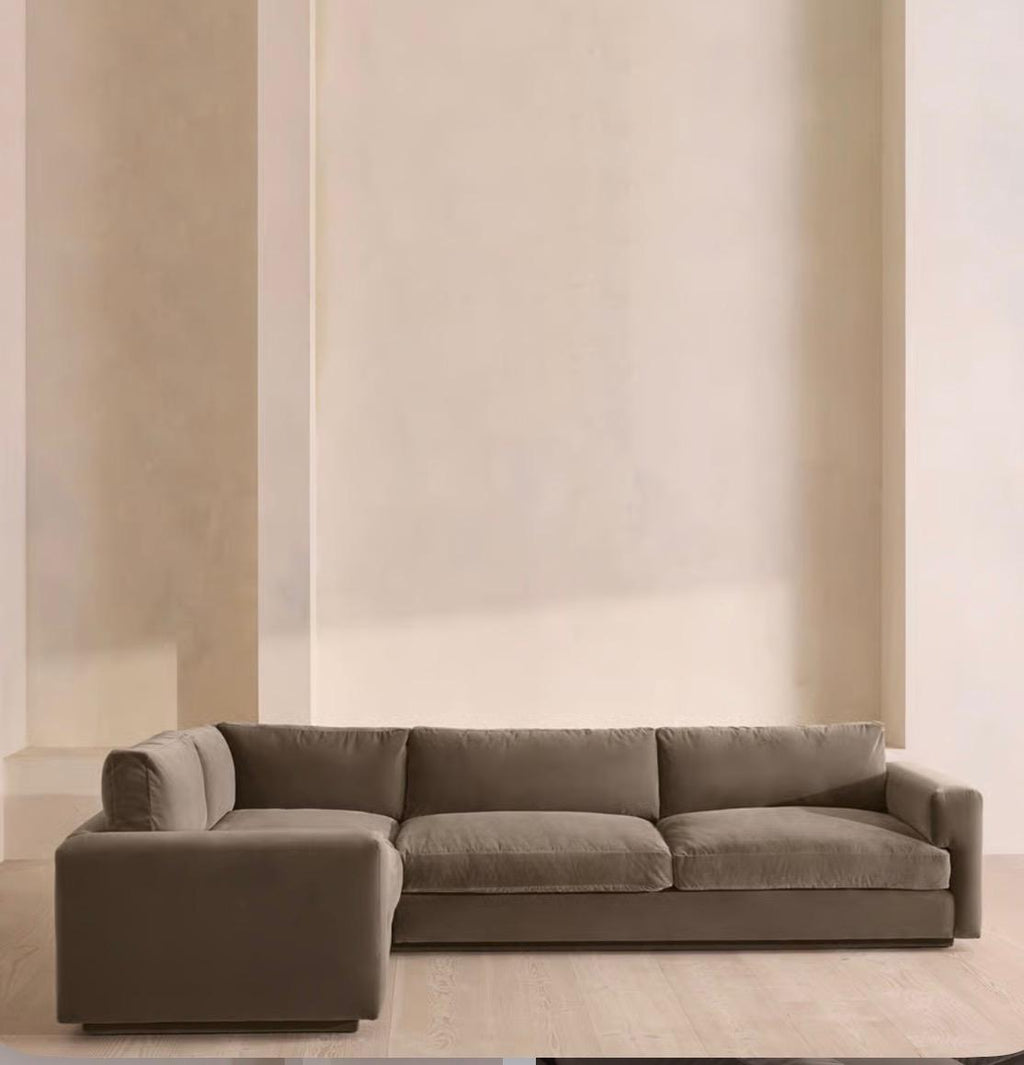 Fiora Kadife L Koltuk