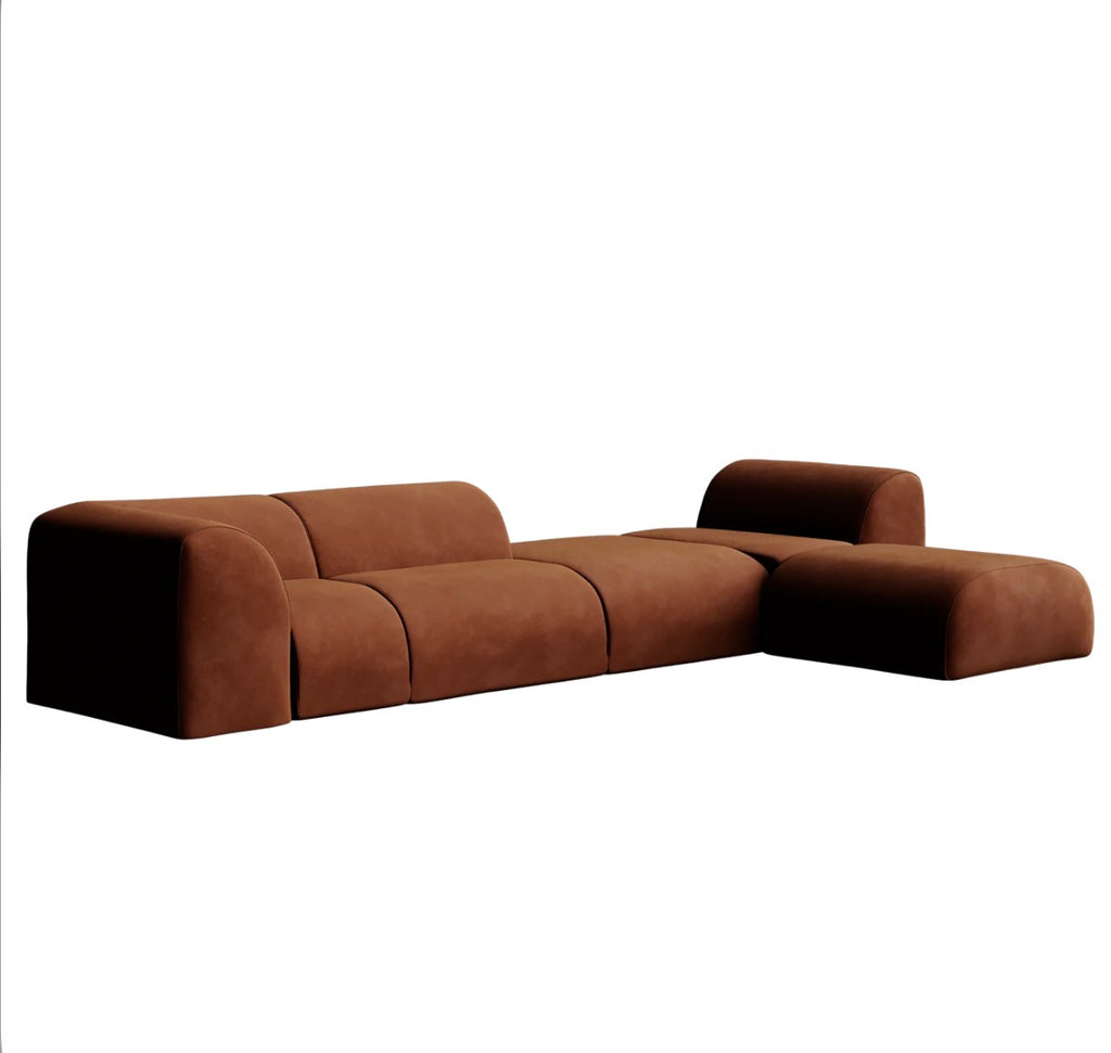 Lurea Kadife L Koltuk