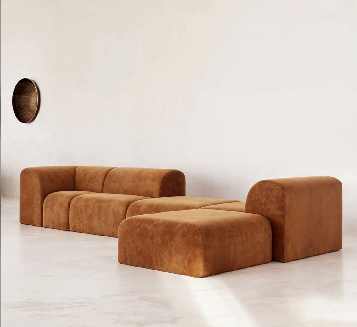 Lurea Kadife L Koltuk