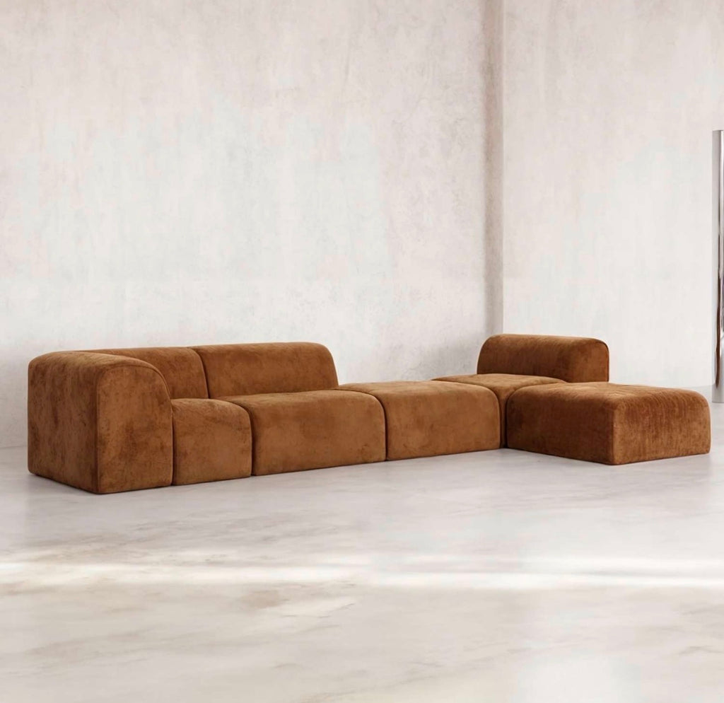 Lurea Kadife L Koltuk