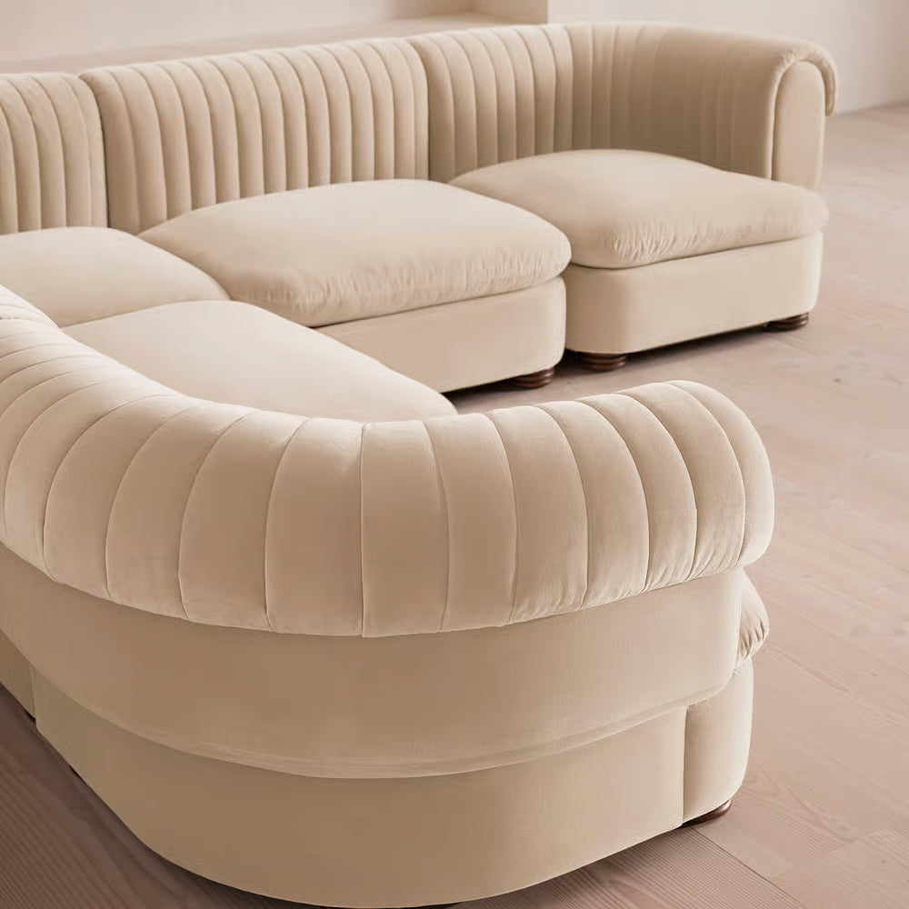 Luvion Kadife L Koltuk