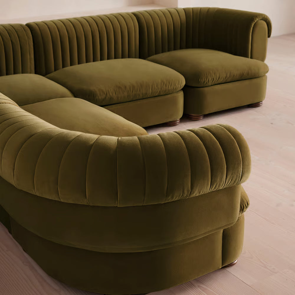 Luvion Kadife L Koltuk