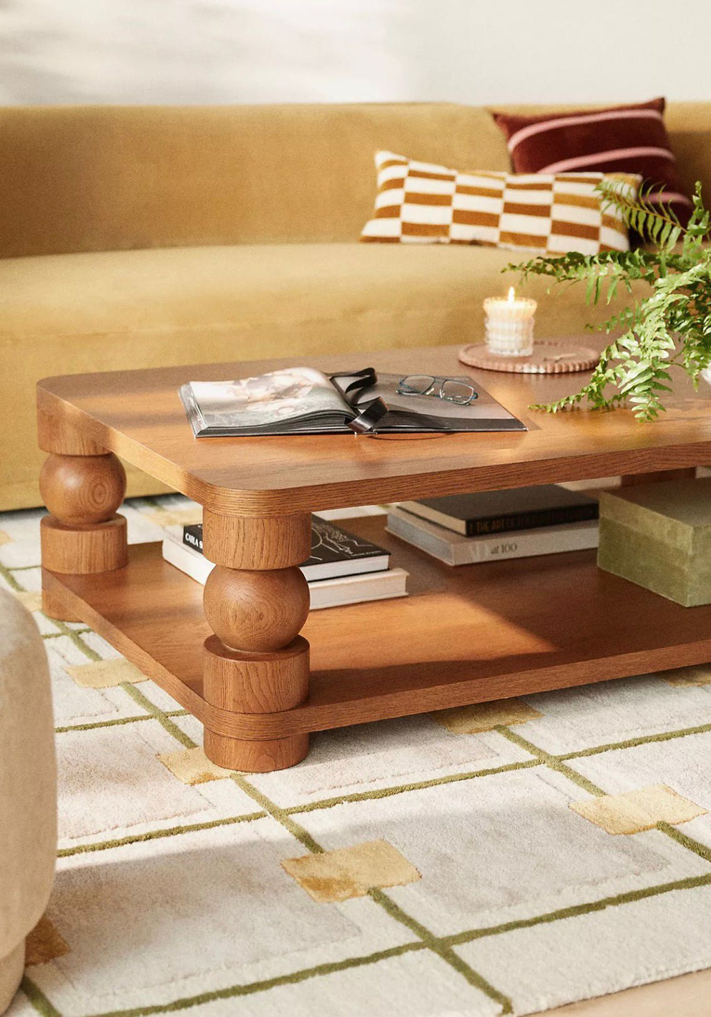 Nevra Ahşap Orta Sehpa