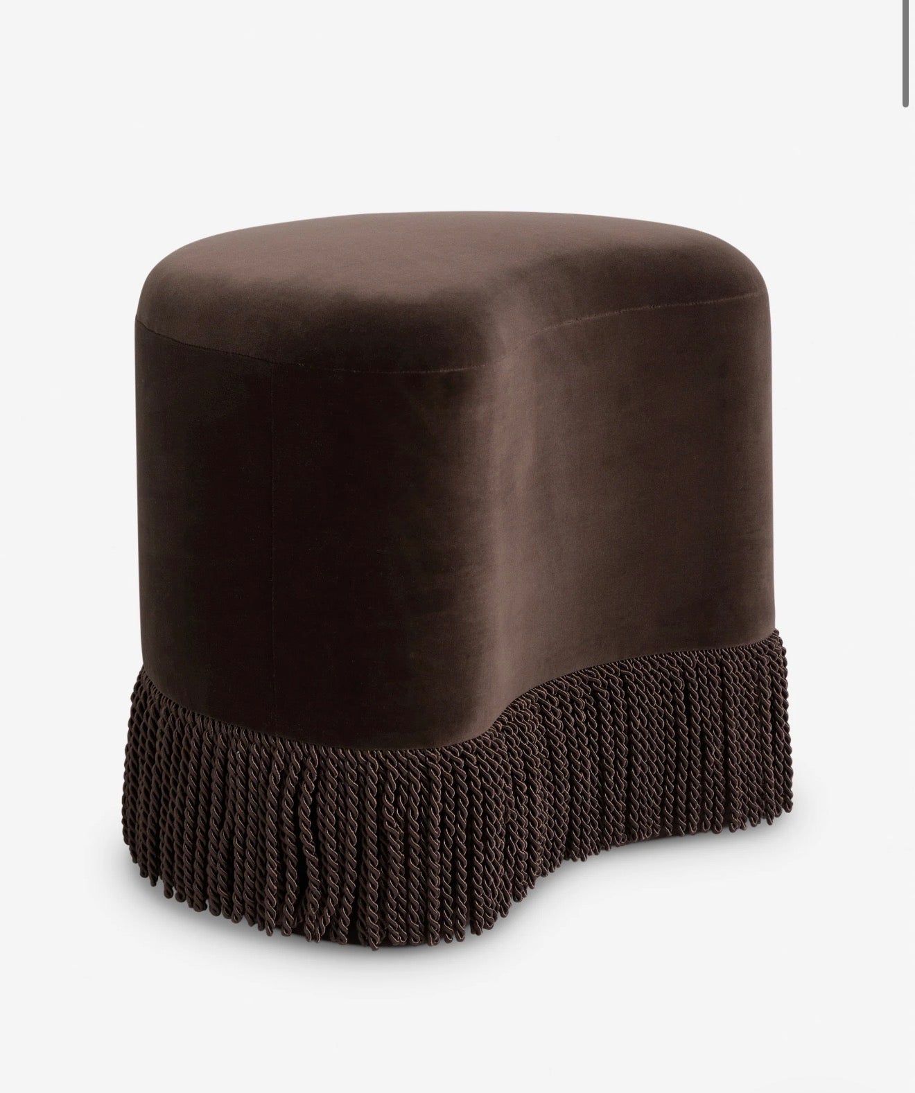 Teren Kadife Püsküllü Puf