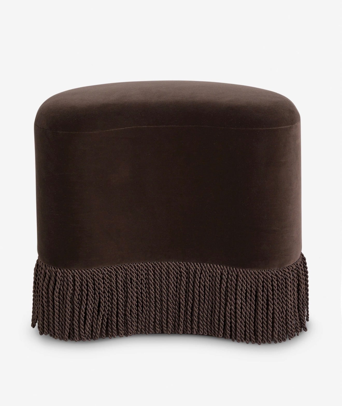 Teren Kadife Püsküllü Puf