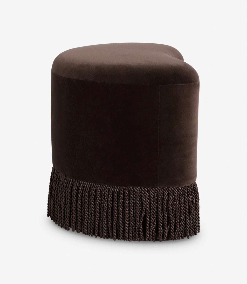 Teren Kadife Püsküllü Puf